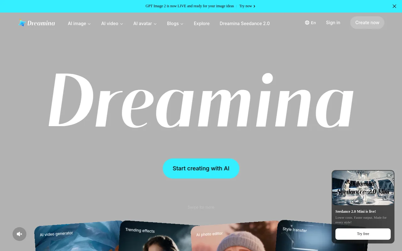 The Dreamina AI video generator inside the CapCut ecosystem