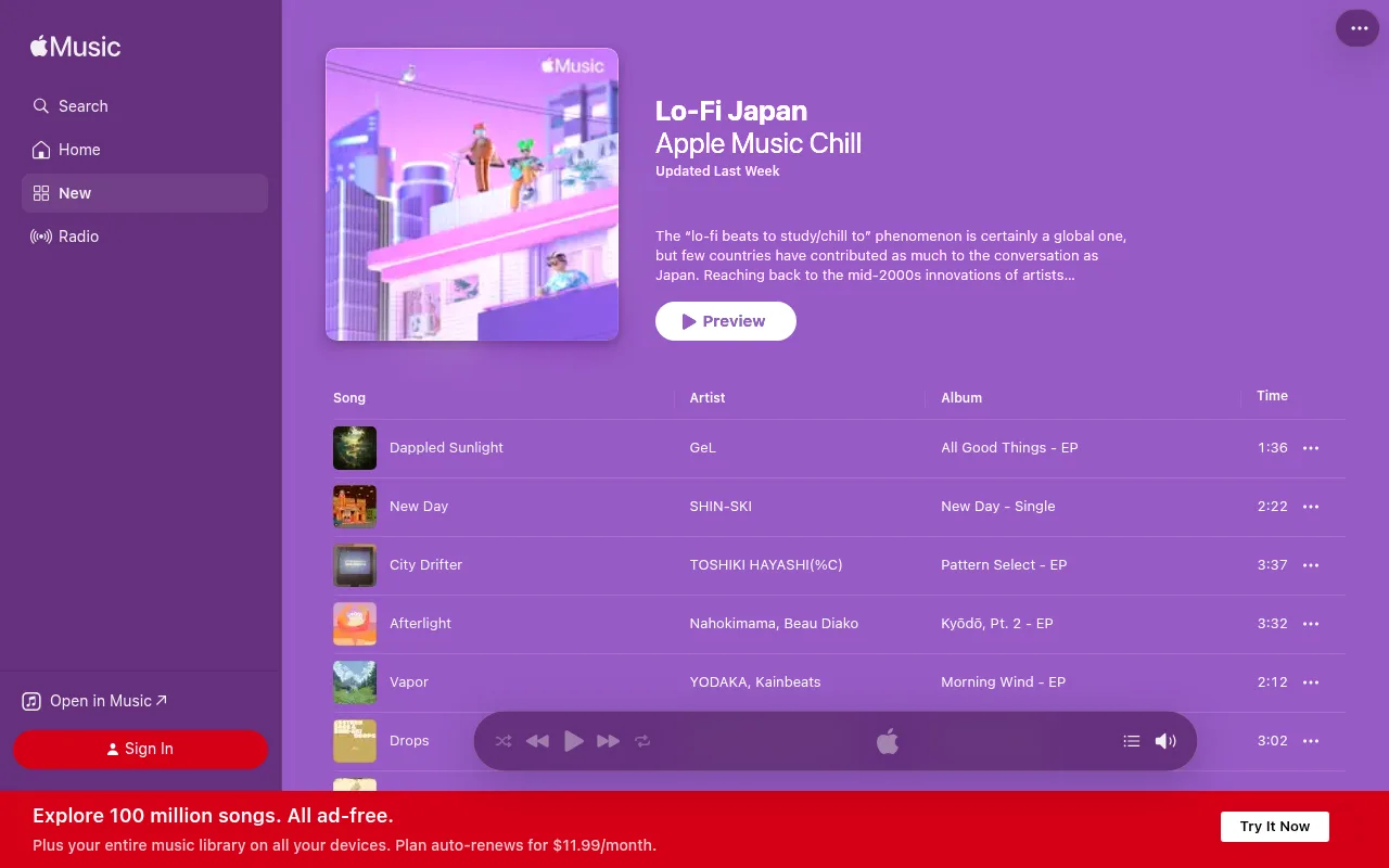 The Lo-Fi Japan playlist by Apple Music Chill on Apple Music