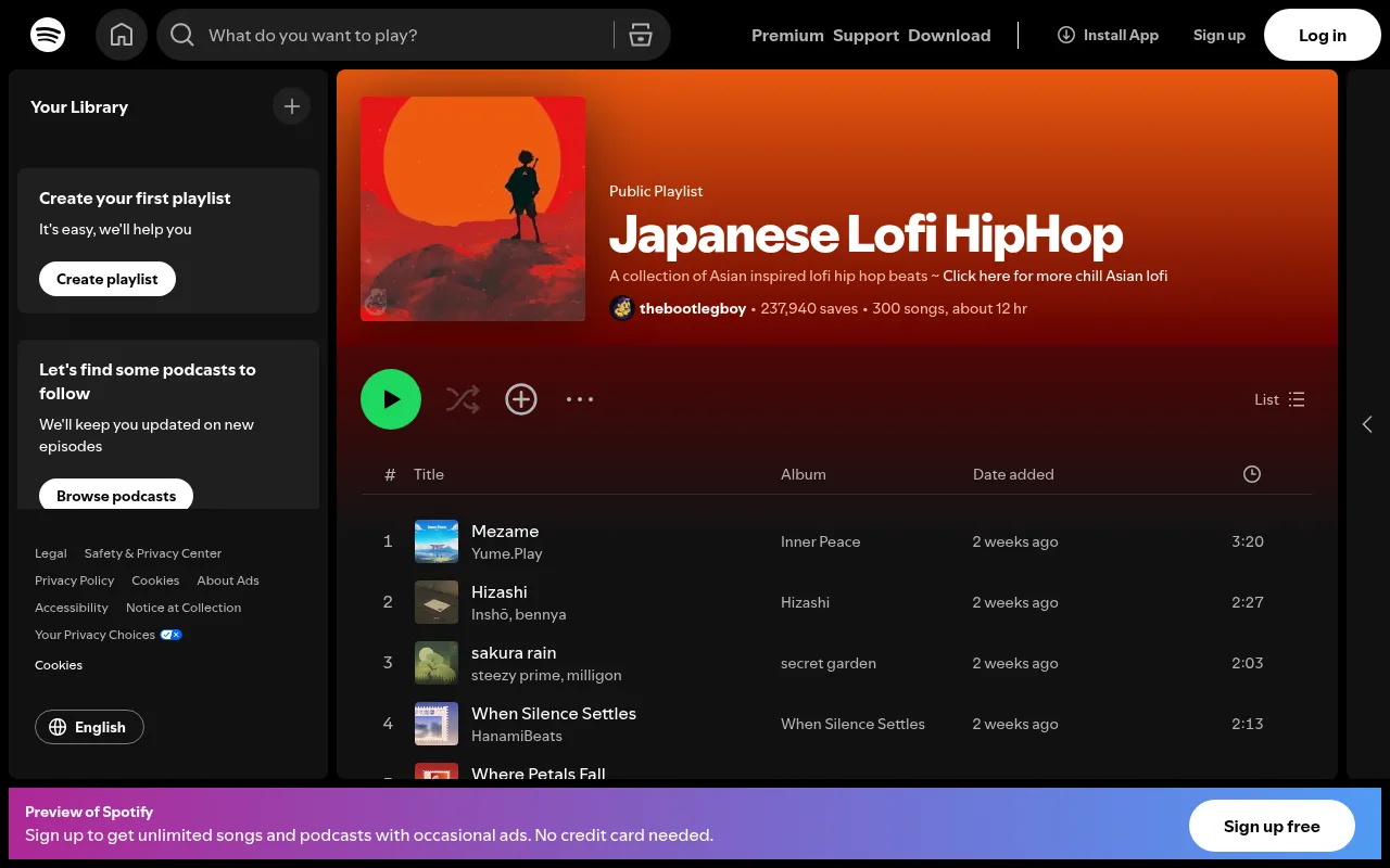 The Japanese Lofi HipHop playlist by thebootlegboy on Spotify
