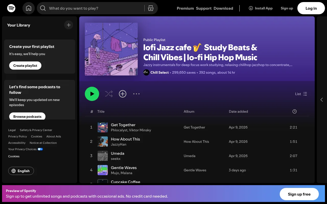 The lofi Jazz cafe playlist by Chill Select on Spotify